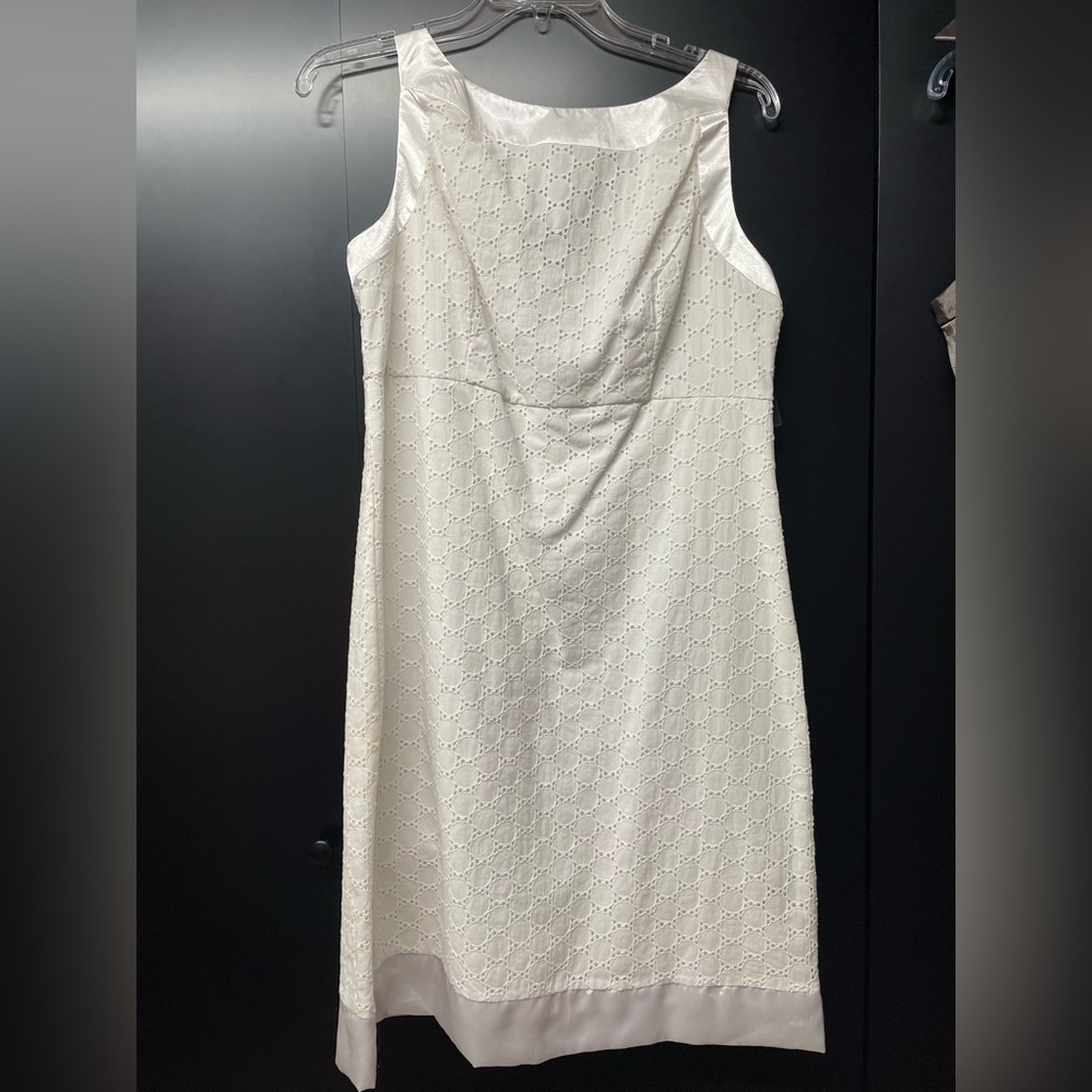 NWT white AGB dress size 10